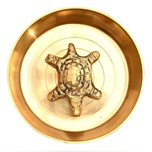 Brass kachuwa with plate