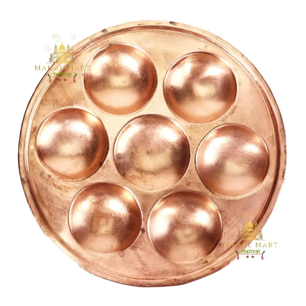 Pooja khande thali   big 12 inch