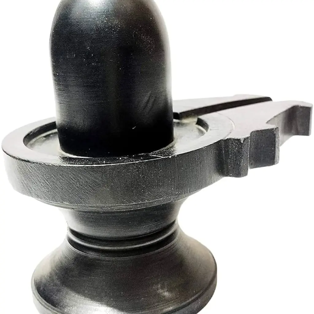 Shiva linga black plain 4 size
