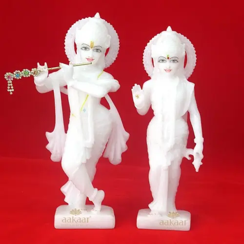 Radha Krishna Marble Murti
