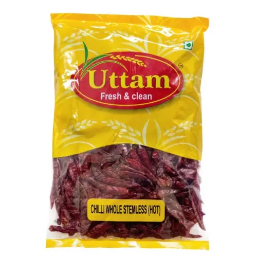 Chilli whole uttam stemless 500 gm