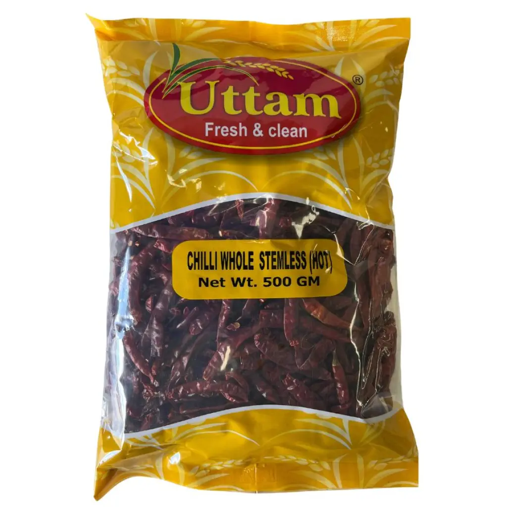 Uttam Whole chilli stem/less100g