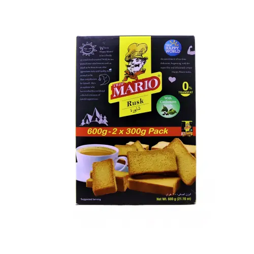 Mario Cardomom/saunf Rusk 600g