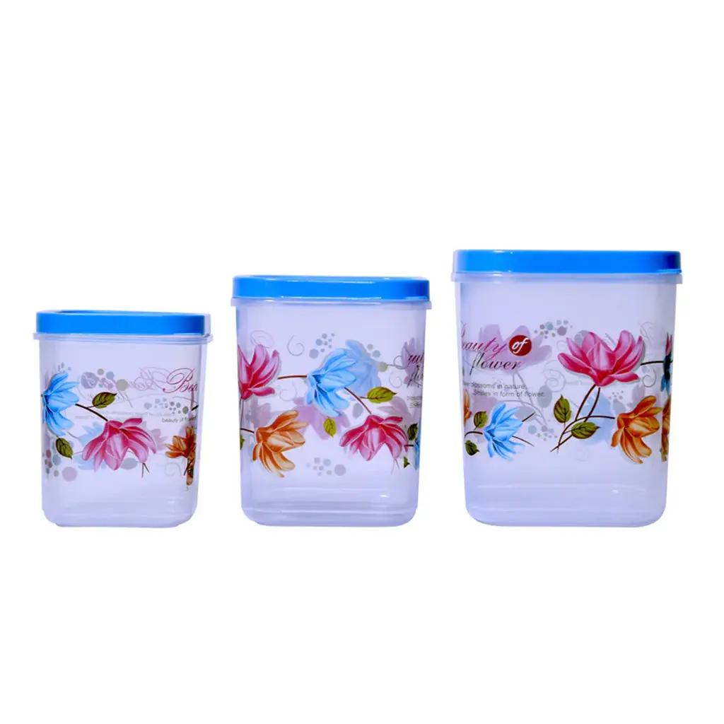 Storage container flower print large