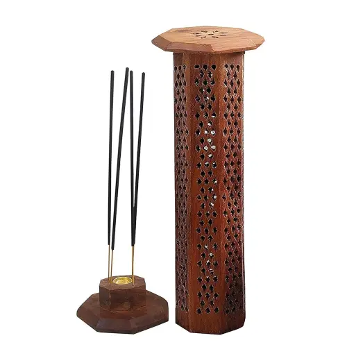 Wooden insesnse stick holder (tower)
