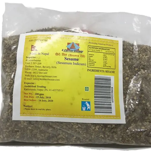 4 corner Brown Til 200gm