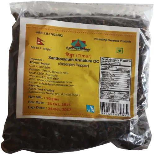 4 corner Whole Timur 50gm