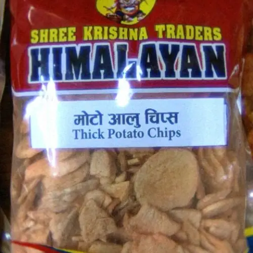 Himalayan thick potato chips