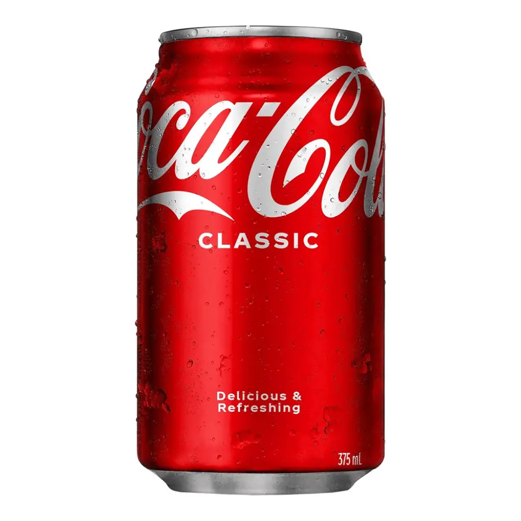 Can drinks 375ml (coke)