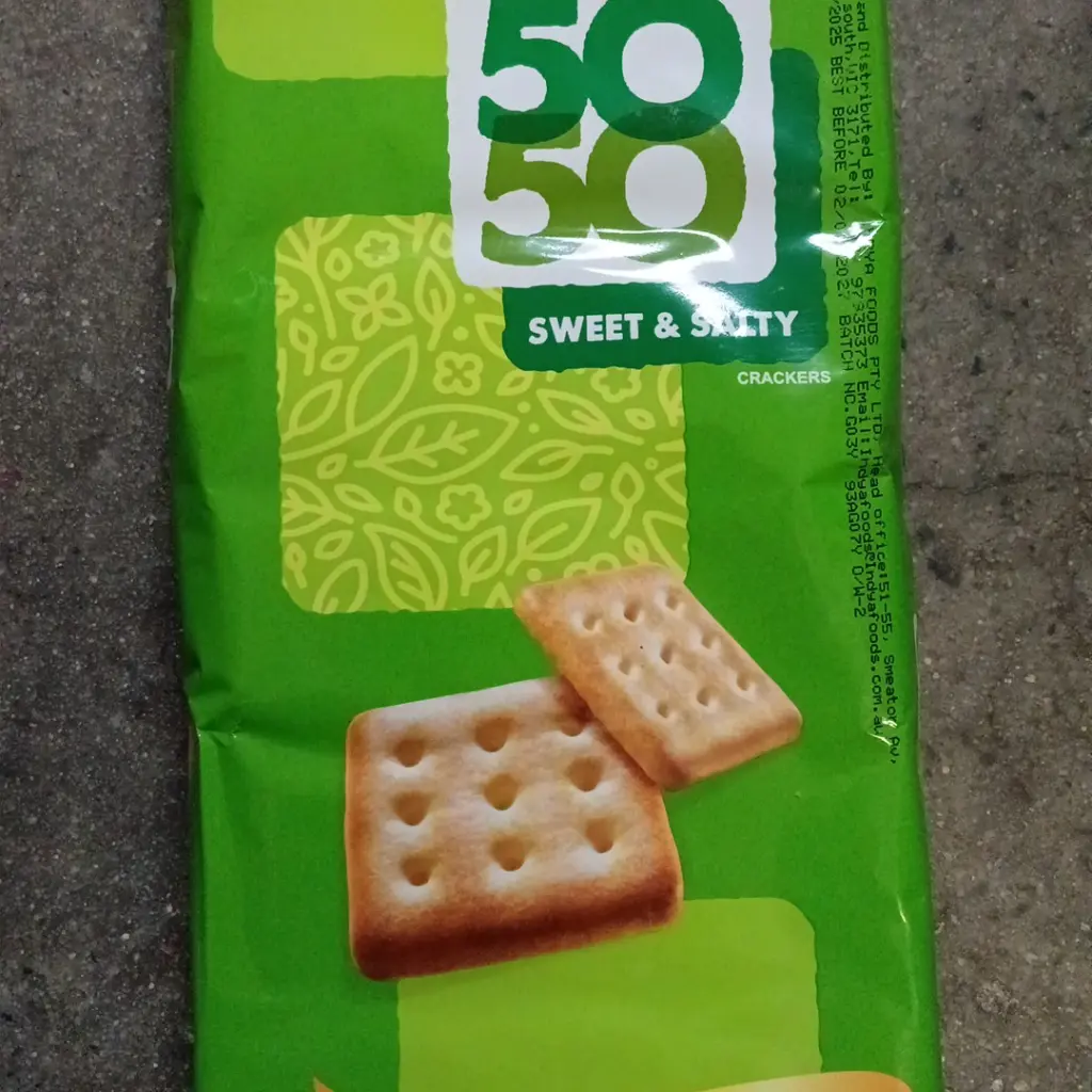 50-50 sweet and salty biscuits