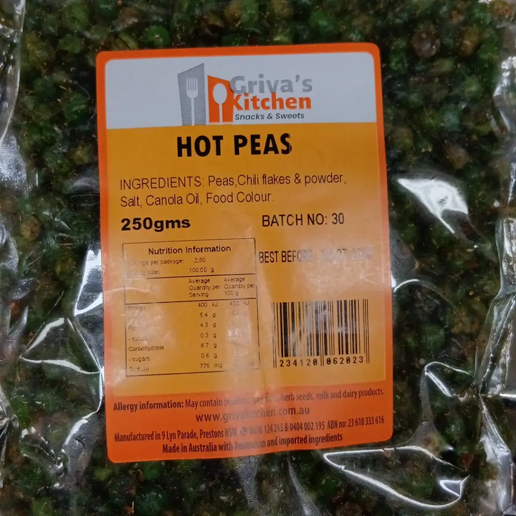 Hot peas 250gm