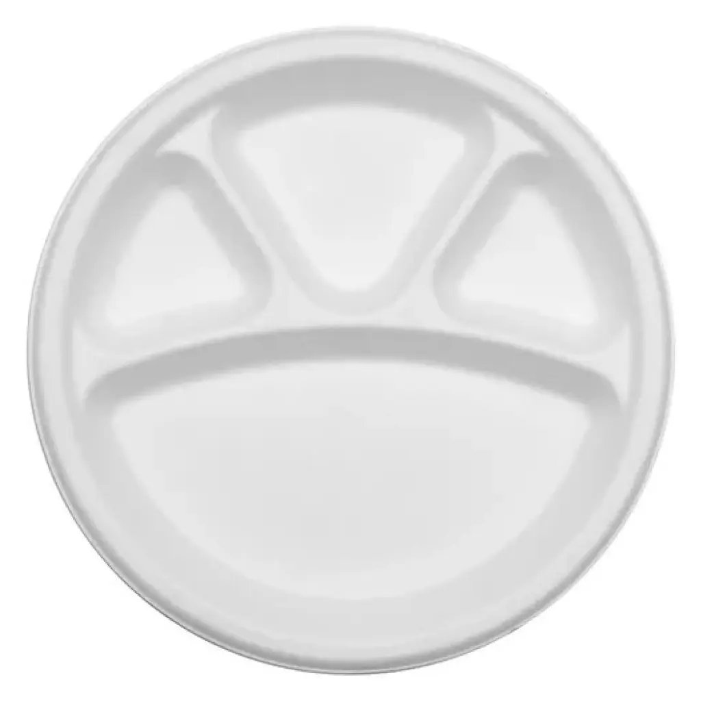 Biodegradable 4 compartment plate 20 pcs