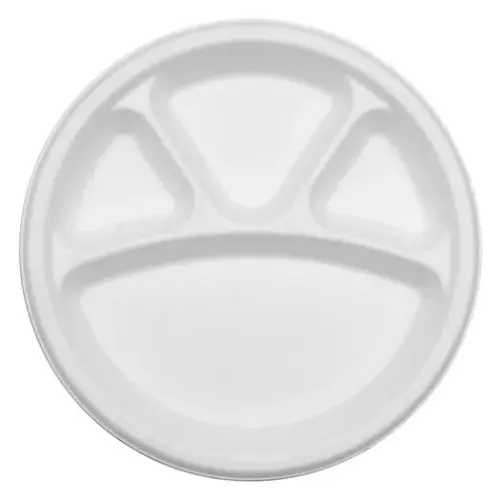 Biodegradable 4 compartment plate 20 pcs