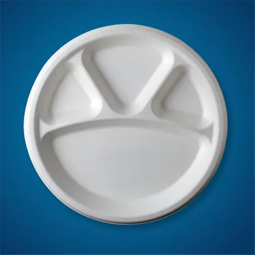 Round plate 12 inch 4 compartment