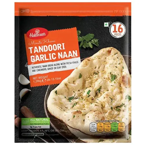 Haldiram Blum garlic naan 8 PCs 1.28 kg