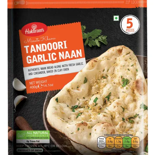 Haldiram garlic naan 400g