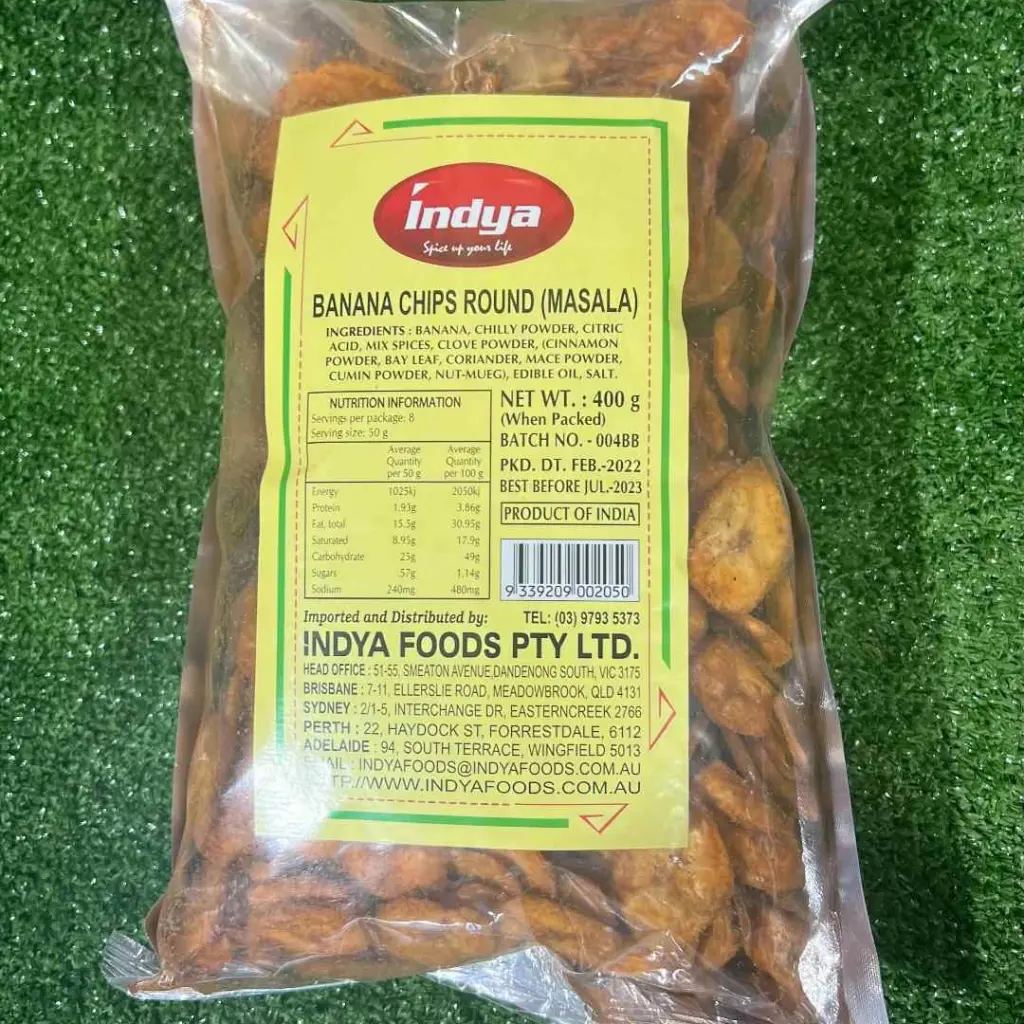 Indya banana chips masala 400g