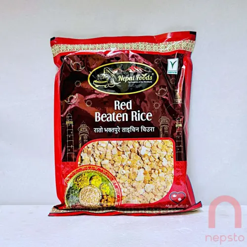 Nepalfood Red beaten rice bhaktapure