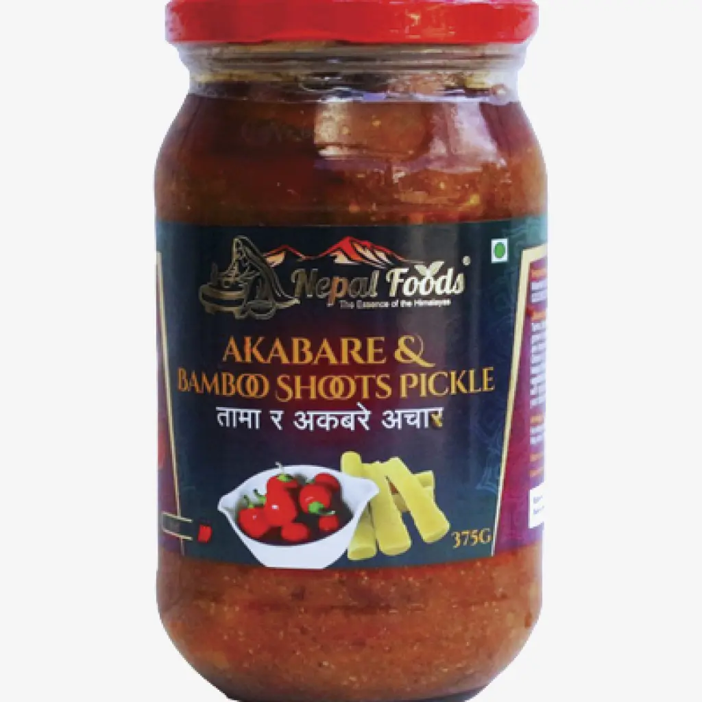 Akabare and bamboo shoots pickle 375g