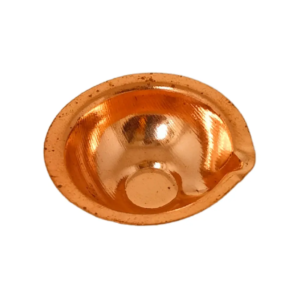 Copper plain diya kodiya no.00