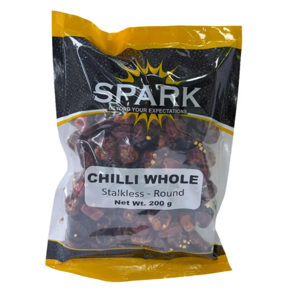 Spark chilli whole stalk less round 200g