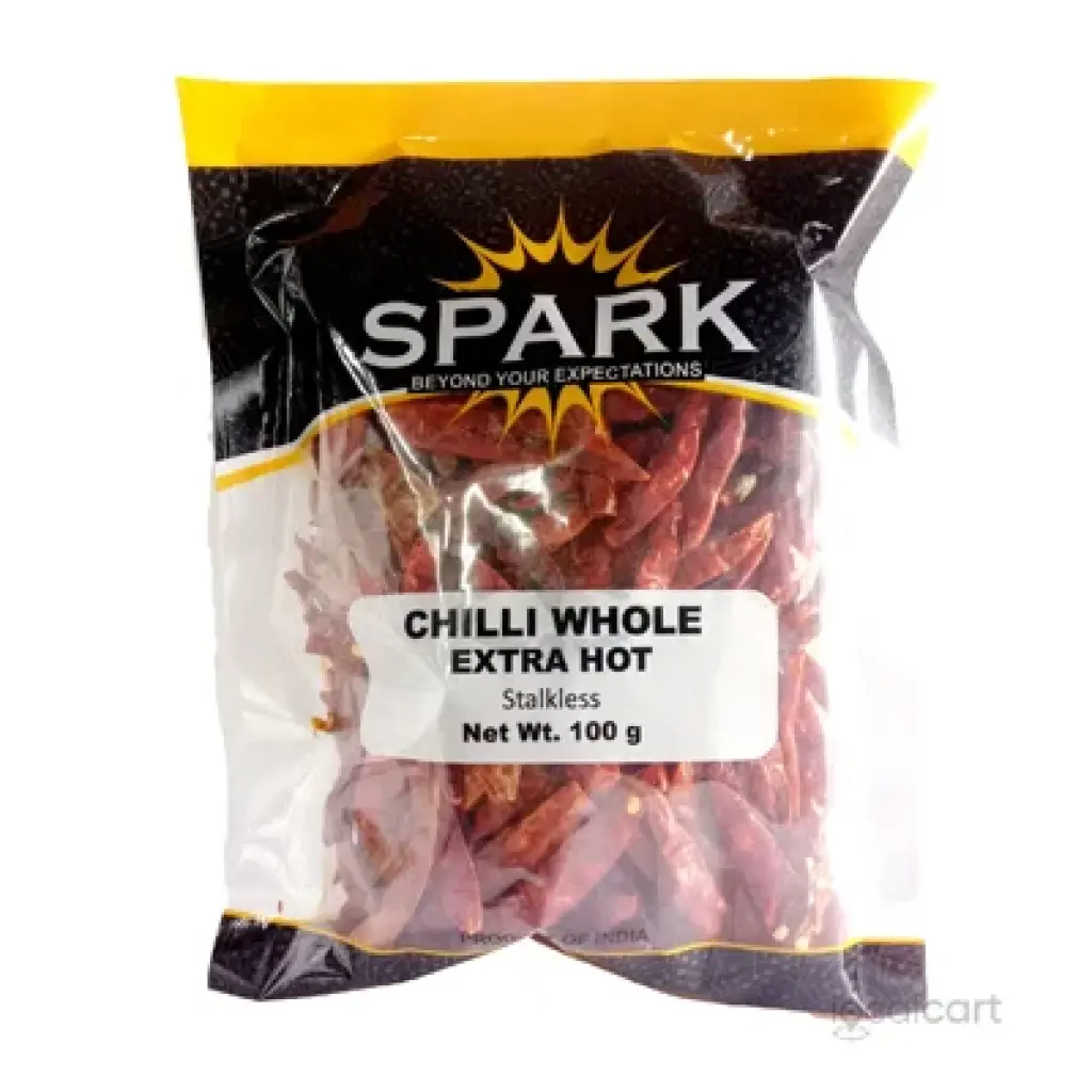 Spark chilli whole ext hot stalkless 100g
