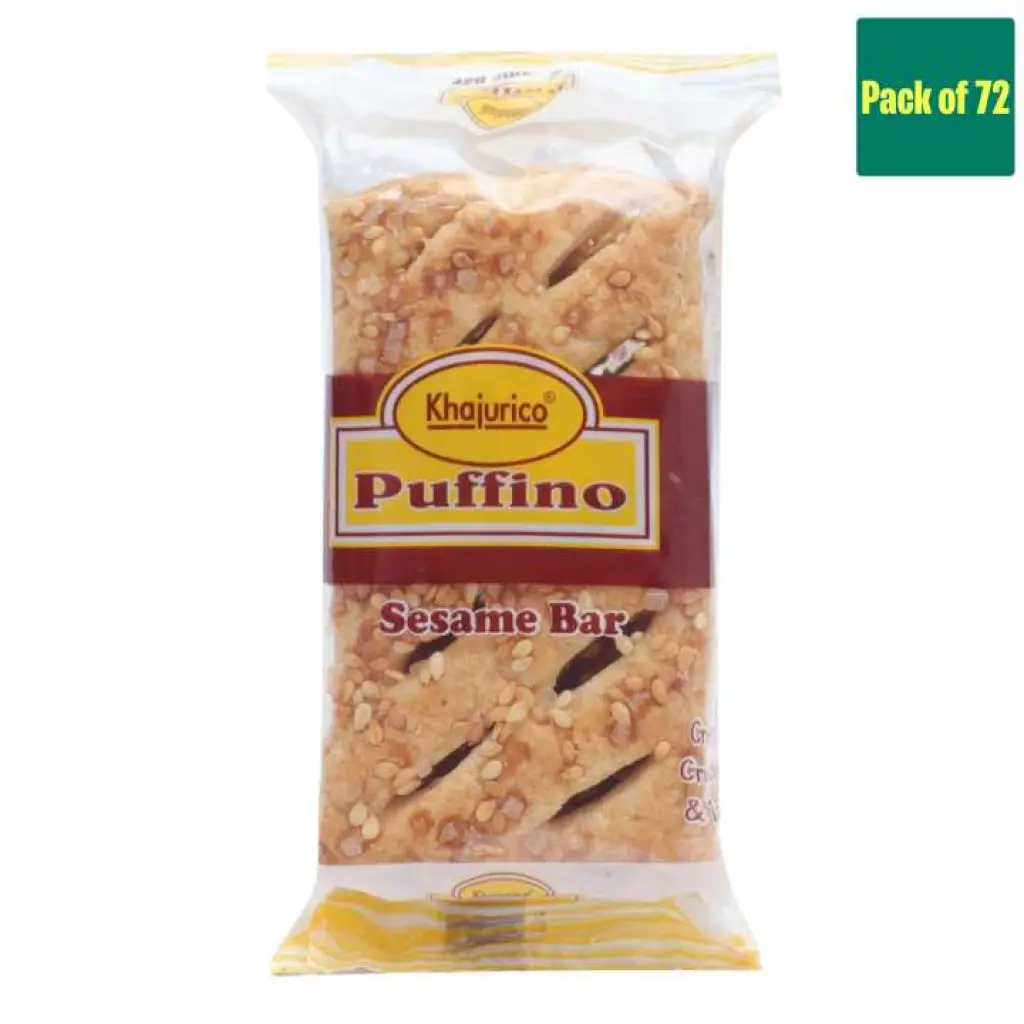 Khajurico puffino sesame bar 175 gm