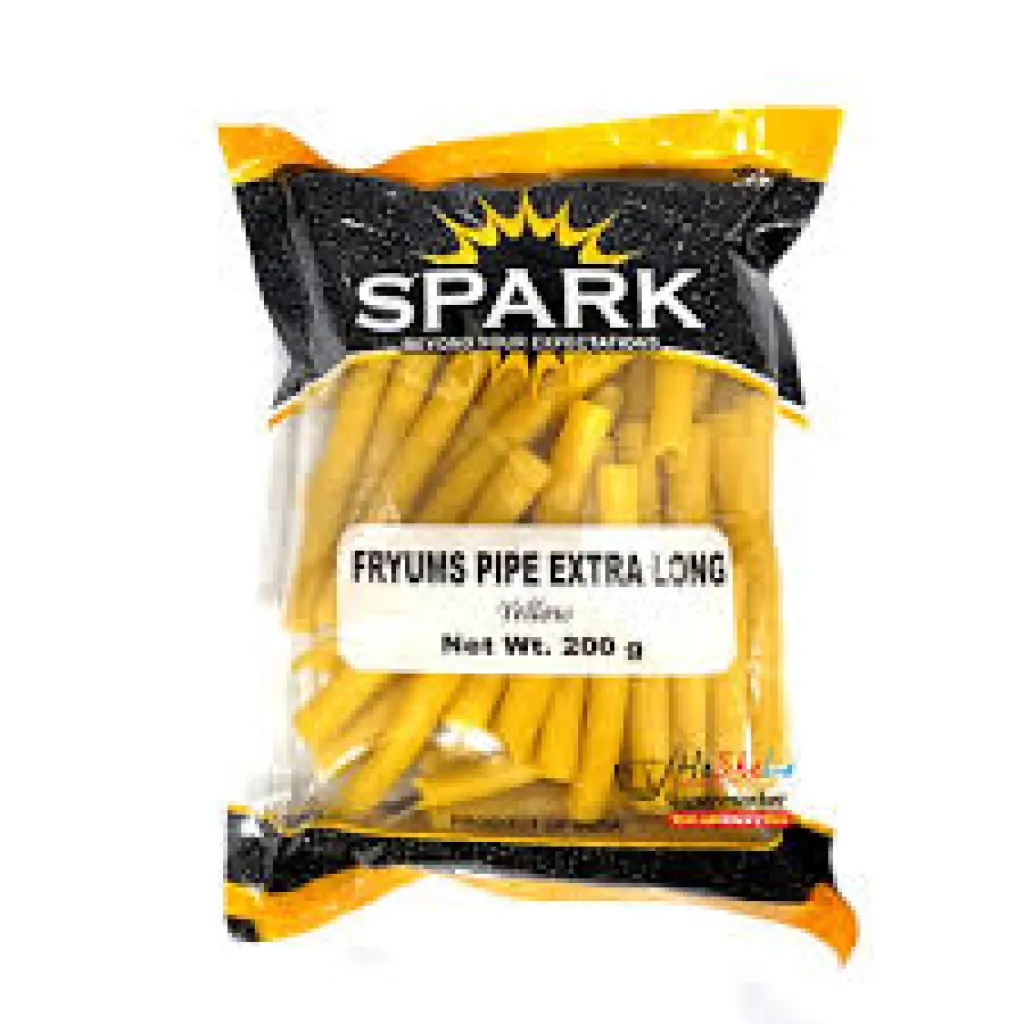 Spark fryums pipe long yellow 400g