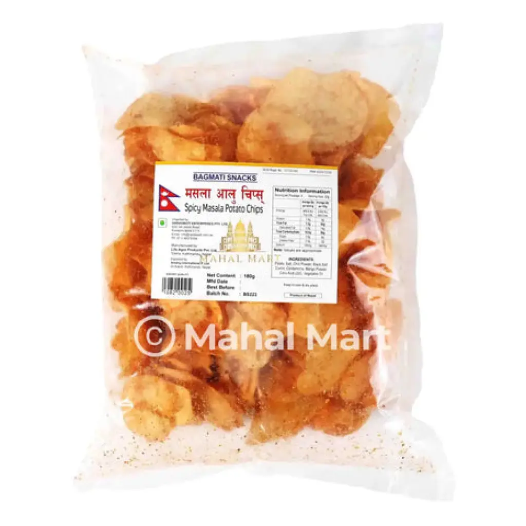 Spicy masala potato chips 180gm